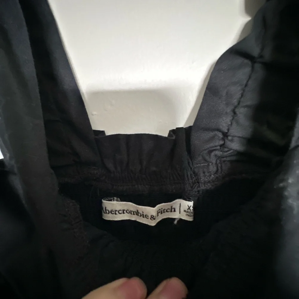 Abercrombie & Fitch Black Smocked Maxi Dress